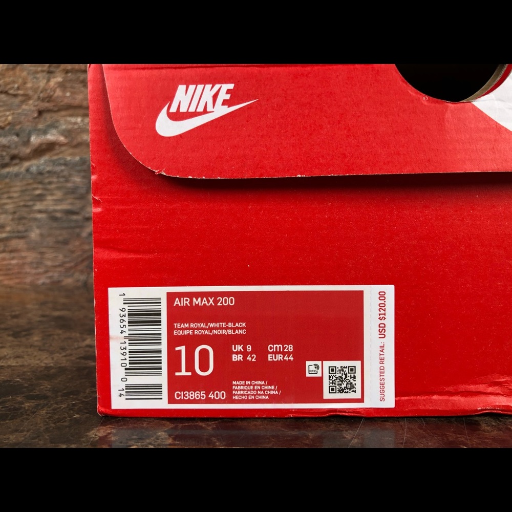 NEW Nike Men's Air Max 200 Running Sneakers - Picture 7 of 7